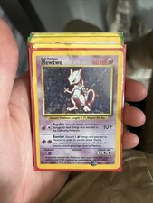 Pokemon Mewtwo Base Set Holographic Card 10/102 1999 RARE SHIPS FAST!