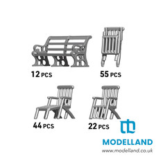 Titanic 1:200 Furniture Set ION CV200-002 | 3D Resin Detail for Model Kit