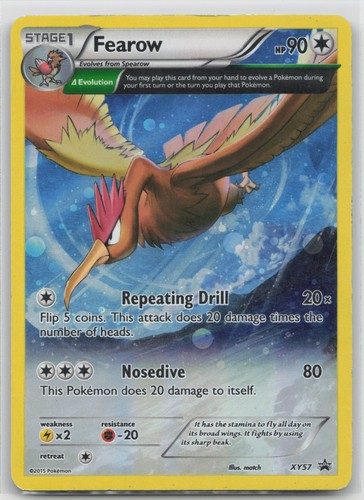 XY Promos Fearow XY57 Promo (Swirl) Pokemon MP