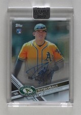 2017 Topps Clearly Authentic Auto Ryon Healy #CAAU-RH Auto ok2