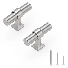 30 Pack Brushed Nickel Cabinet Knobs Single Hole Dresser Pulls with Zinc Allo...