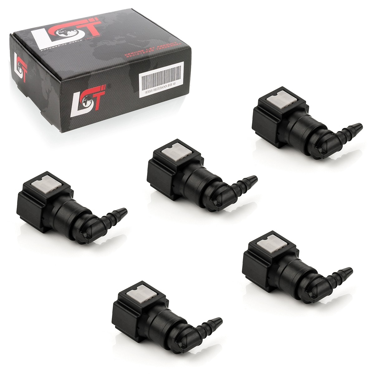 5x Quick Release Fuel Line Coupling L-Piece 6.3x3mm for Audi A4 A6
