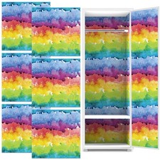 Nuanchu Magnetic Locker Wallpaper 12x12in 6pcs Colorful Waterproof Trimmable