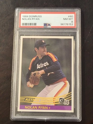 1984 Donruss # 60 Nolan Ryan HOF PSA 8 NM-MT Astros
