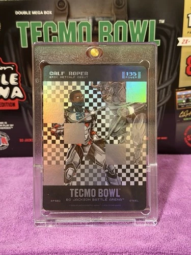 Tecmo Bowl Bo Jackson Battle Arena BP5B2 Calf Roper Steel Holo