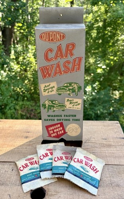 #ad Vintage Mid Century DuPont Gas Station Car Wash Soap Holder Display Car Graphics $100.00