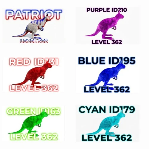 Procoptodon Top Stats Baby Ark Ascended Pve Official-Asa-colors PC/XBOX/PS5