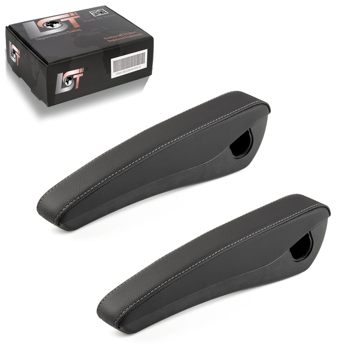 2X Armrest Faux Leather Black Trim Seat For Mercedes Sprinter W906