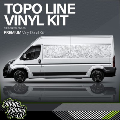 Volle AUSSPARUNG topographische Aussparung Aufkleber - Camper Vinyl - Boxer Relais Ducato Van