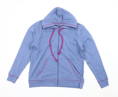 Adore Damen Baumwolljacke blau mit Kapuze, Small, Freizeit