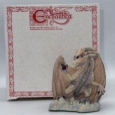 Vintage Enchantica Limited Edition Dragon Figure Nightflame Crystal 1997
