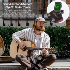 Guitar Tuner Clip On Ukulele Tuner 3 Pack for Guitar Bass Ukulele Violin Banj...
