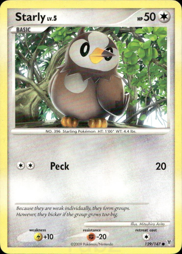 Starly 129/147 Common Supreme Victors Pokemon Lightly Played