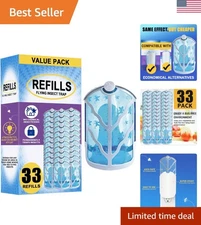 Zevo Insect Trap Refill 33 Pack - Easy Install, Effective Indoor Pest Control