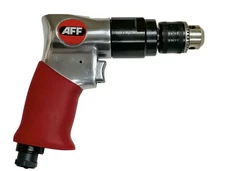 ProFleet 3/8" Reversible Air Drill, 2,200 RPM, 0.33 HP, Keyed Chuck, Heavy-Duty