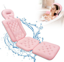 Full Body Bath Pillow for Bathtub, Thick Bathtub Cushion with Laundry Bag, 37x15
