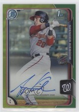 2015 Bowman Chrome Prospects Green Refractor 94/99 Spencer Kieboom Auto q3o