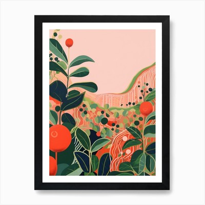 Boho Pflanzen Gemälde Hoya Carnosa Pl gerahmt Wandbild Poster Leinwanddruck Bild