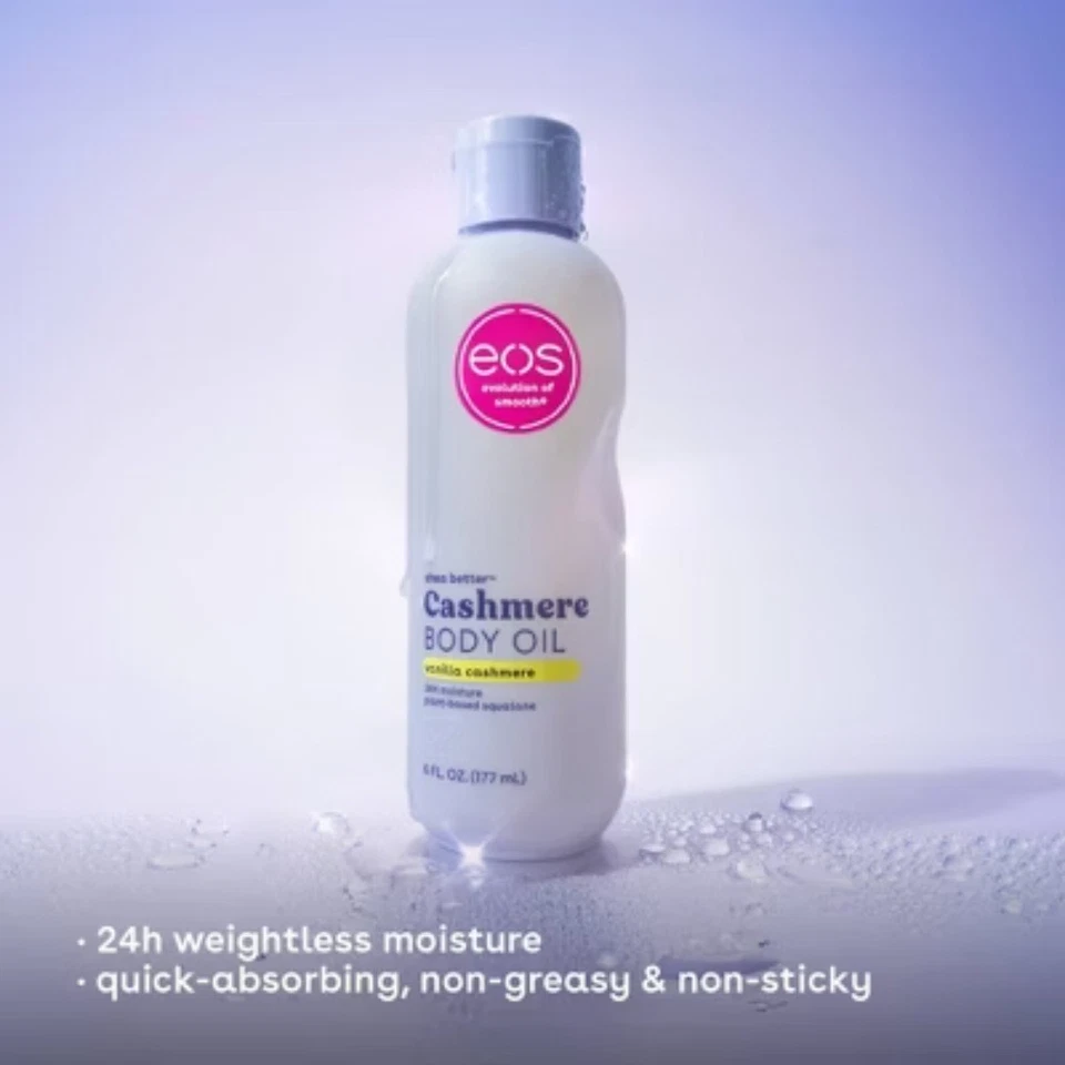 Aceite corporal de cachemir eos Shea Better - vainilla - 6 fl oz Foto 4 de 4