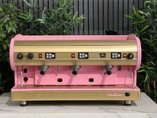 SAN MARINO LISA 3 GROUP PINK & GOLD ESPRESSO COFFEE MACHINE COMMERCIAL CUSTOM