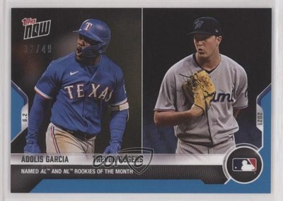 2021 Topps Now Blue 32/49 Adolis Garcia Trevor Rogers #298 Rookie RC 1c7