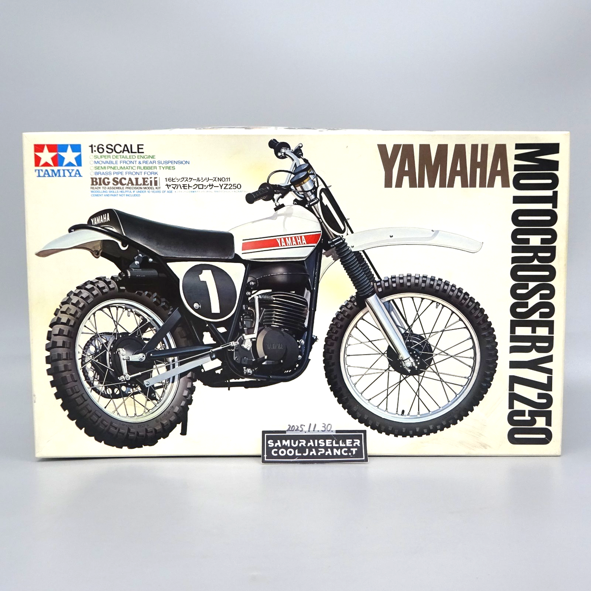 TAMIYA 1/6 YAMAHA MOTOCROSSER YZ250 BIG SCALE SERIES NO.36 Japan