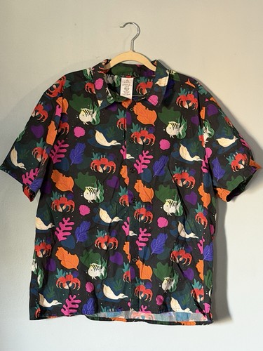 Little Mermaid Live Action Men’s Button Down