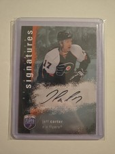 NHL Auto - Jeff Carter Philadelphia Flyers. 2008 Be A Pro NHL Hockey.