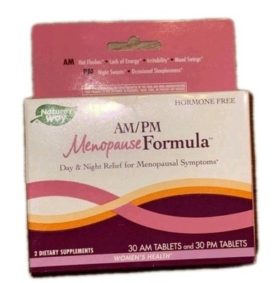 Nature s Way AM/PM Menopause Formula 60 Tabs Best By 01/2027