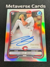 2026 Bowman Chrome Chase Burns Refractor Rookie RC Auto 250/499 Reds