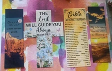 Bible Verse Bookmarks Lot of 4. - New - Inspirational Scripture / Faith