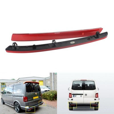 2x Reflektor Stoßstange für VW T5 Transporter / Caravelle / Multivan 2012-2015