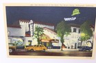 Brown Derby Hollywood CA Night View Vintage Postcard — photo 3