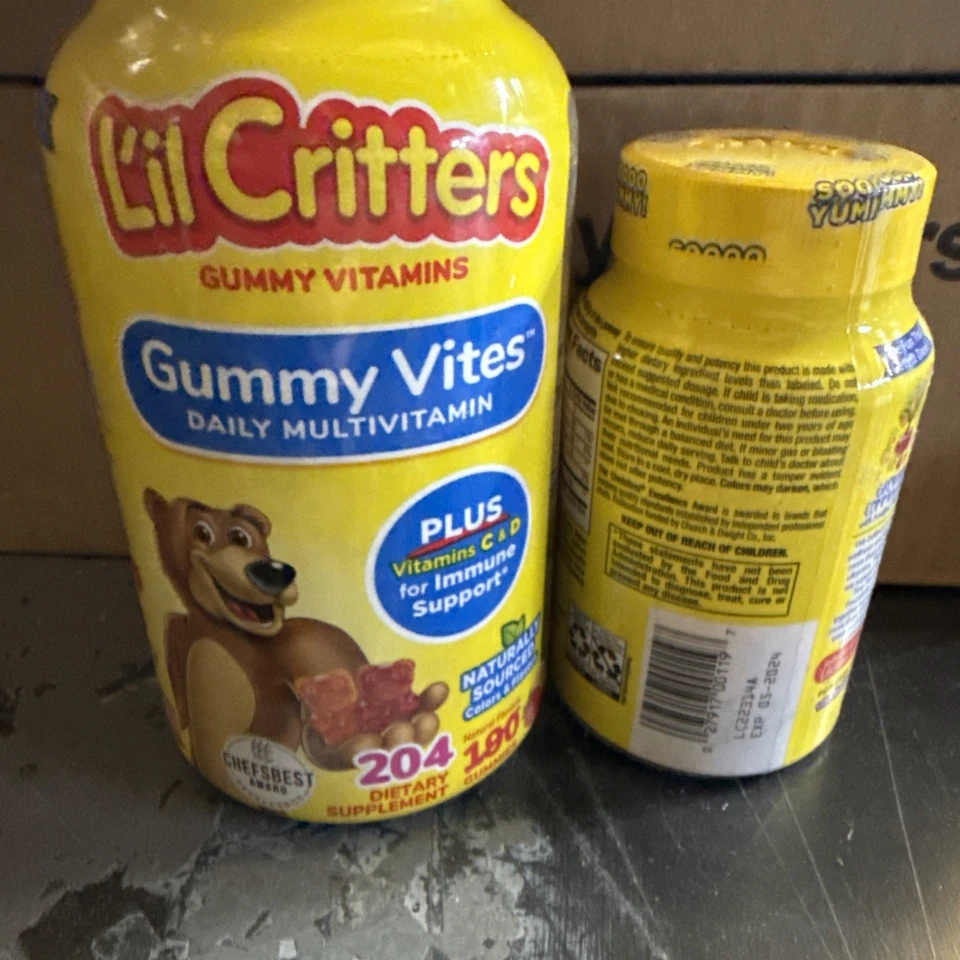 L'il Critters Gummy Vites Daily Kids Multivitaminas Surtidas Frutas 2pk Check Bb Foto 3 de 3