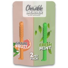 Health Chews Quit Smoking Inhaler GRAPE FRUIT  FRESH MINT Natural Relief Aid