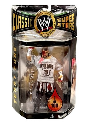 WWE TERRY FUNK CLASSIC SUPERSTARS 1 OF 100 EXCLUSIVE TOY VERY RARE