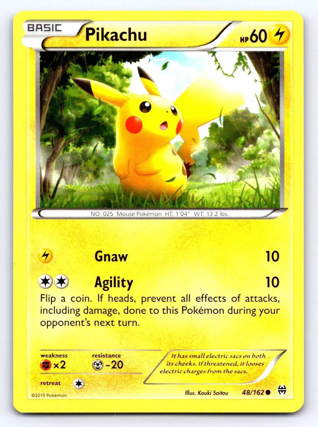 Pikachu 48/162 Common BREAKthrough Pokemon Lightly Played