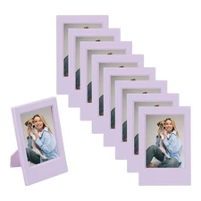 8pcs Mini Picture Frames 2.4 x 3.5 Inch Wallet Size Photo Frame, Purple