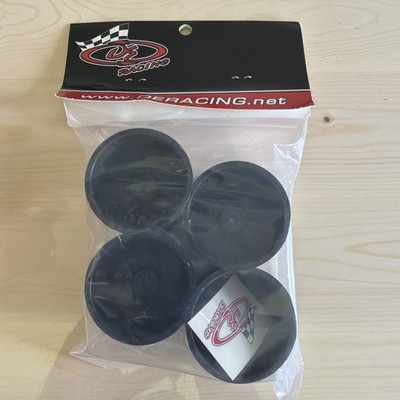 DE Racing SpeedLine Buggy Wheels (B6/B64/22/22-4) Rears (Black) DERSB4ARB (4PK)