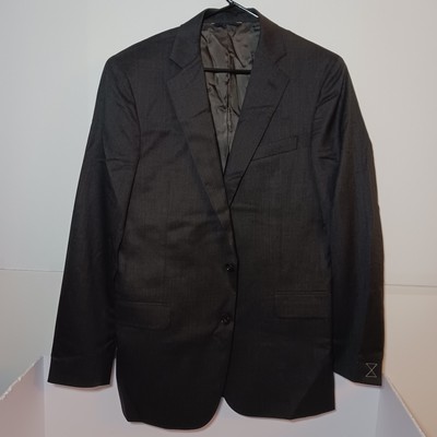 Brooks Brothers 1818 Estrato Regent Fit 100% Wool Suit Jacket Mens Sz 40L Gray