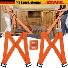2x Umzug-Tragegurte Tragehilfe Möbeltragegurt Umzugsgurt Transport Hebegurt DE