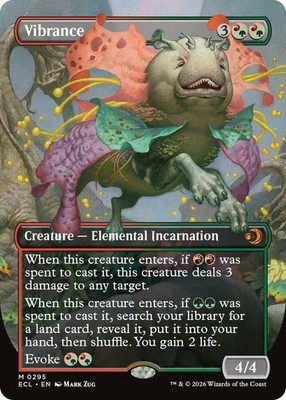 Near Mint x 1 Vibrance - Foil - Borderless Lorwyn Eclipsed Variants