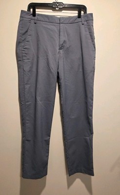 Puma Cobra Golf Pant Mens 34x32 Gray/blue Active Lightweight Performance Chino