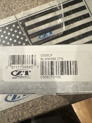 Zero Tolerance ZT0308CF Carbon Fiber Titanium Handle/ M390 Steel Limited Edition