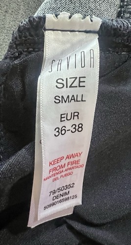 SAVIDA Denim Midi Straight Skirt Size S - Picture 9 of 10