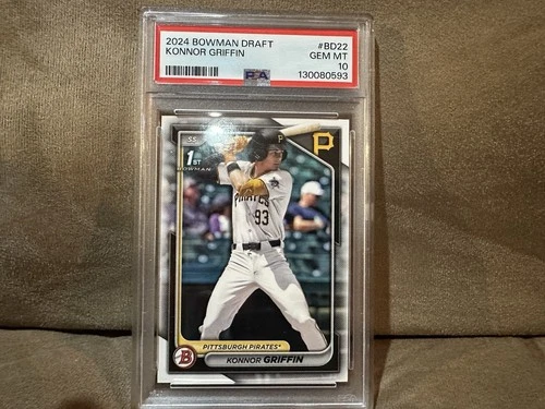 Konnor Griffin 2024 Bowman Draft #BD-22 1st RC PSA 10 Pirates