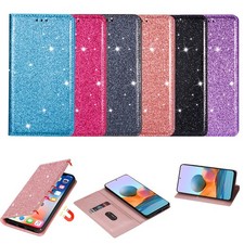 Case For iPhone 17 16E 16 15 Pro 14 Plus Air XS Max 8 7 Bling Wallet Flip Cover