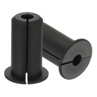 6 Pcs 3/4" Wall Grommet Cable Routing Kit for 0.3" (7.5mm) Hole Black