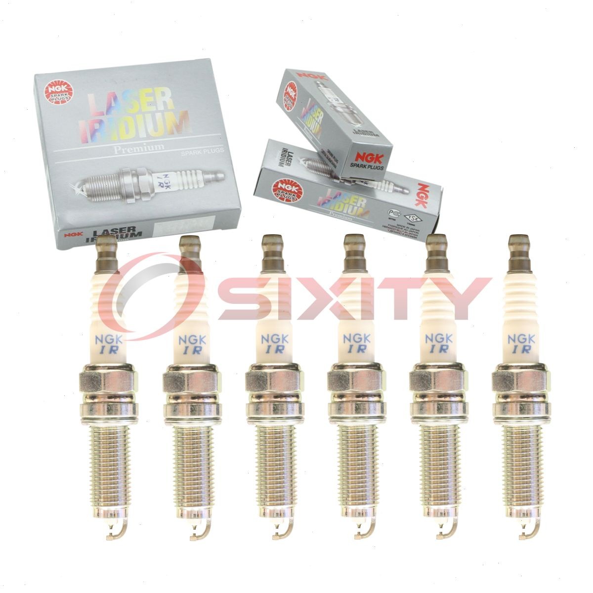 6 pc NGK 90074 DILZKR7A11DS Laser Iridium Spark Plugs for 12290-RN0-A01 gg