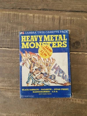 "Heavy Metal Monsters" twin cassette pack featuring Black Sabbath, Judas Priest - Image 1 of 4